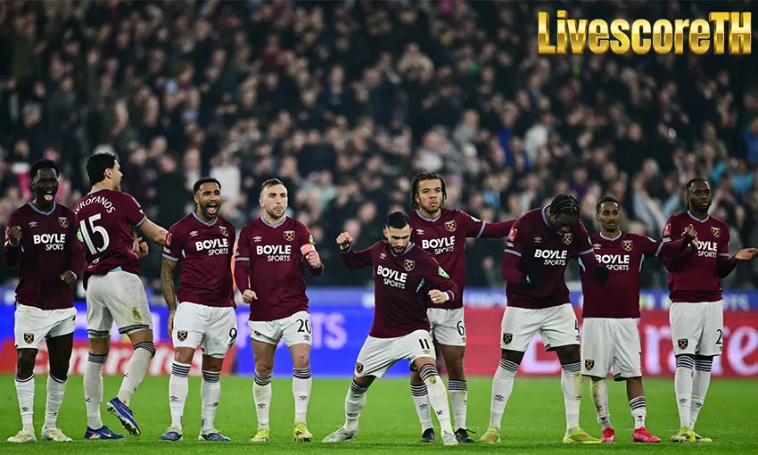 ผลบอล เวสต์แฮม ดวลโทษชนะ เบรนท์ฟอร์ด 5-3 (90 นาที 2-2) ลิ่ว 8 ทีม เอฟเอ คัพ
