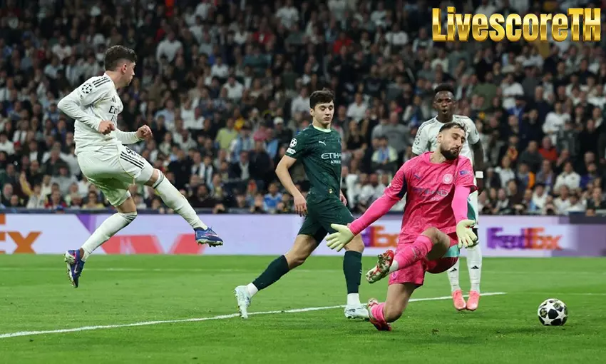 ผลบอล เรอัล มาดริด 3-0 แมนฯ ซิตี้! วัลเวร์เด้ ระเบิดแฮตทริก พาราชันกุมความได้เปรียบ UCL