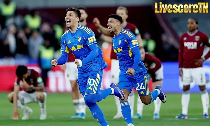 ผลบอล ลีดส์ ดวลโทษดับ เวสต์แฮม 4-2 ลิ่วตัดเชือกเอฟเอ คัพ รอบ 39 ปี